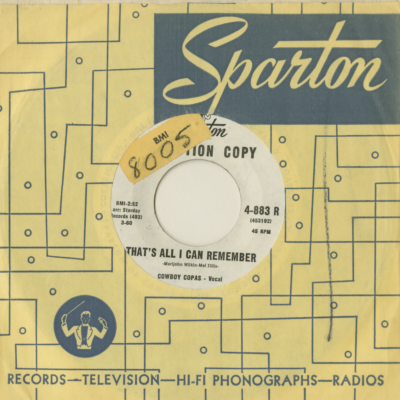 That's All I Can Remember / South Pacific Shore (1960)