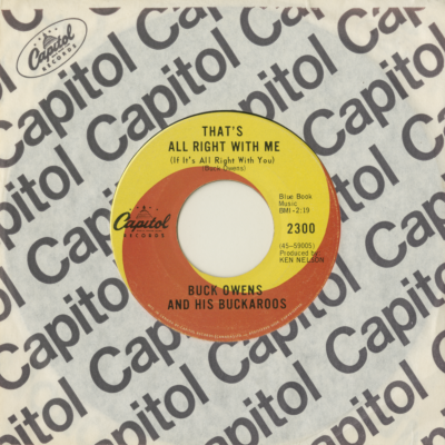 That's All Right With Me / I've Got You On My Mind Again