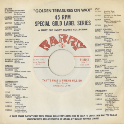 That's What A Friend Will Do / You Can't Buy My Love