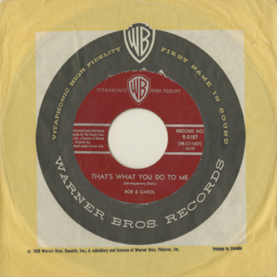 That's What You Do To Me / Two Of A Kind (1960)
