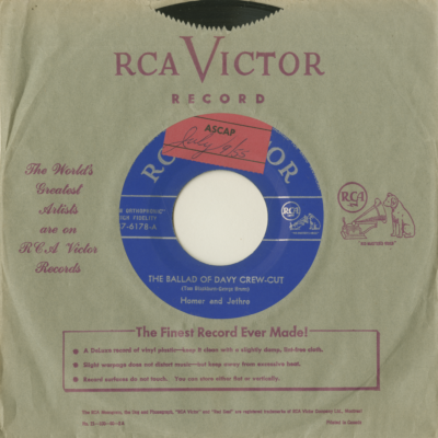 The Ballad Of Davy Crew-Cut / Pickin' And Singin' Medley No 1 (1955)