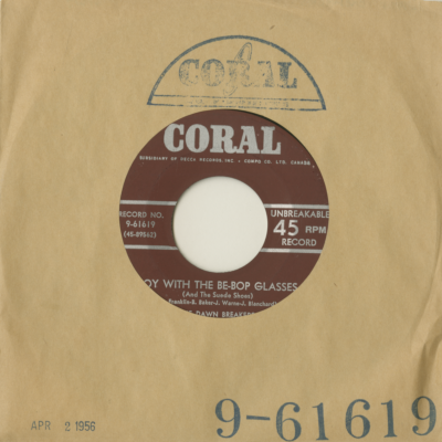 The Boy With The Be Bop Glasses / The Things I Love (1956)