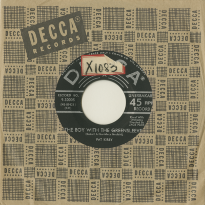 The Boy With The Greensleeves / I Keep A Little List