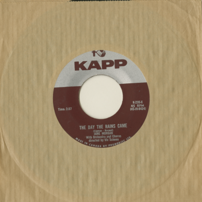 The Day The Rains Came / Le Jour Ou La Pluie Viendra