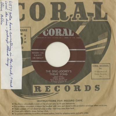 The Disc-Jockey's Theme Song / Gotta Have Something In The Bank