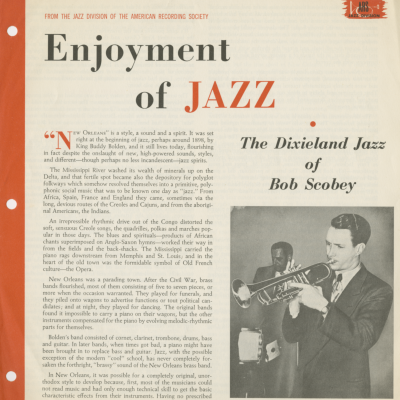 The Dixieland Jazz Of Bob Scobey
