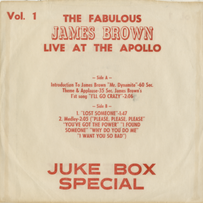 The Fabulous James Brown Live At The Apollo (1963)