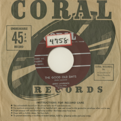 The Good Old Days / The Hi-Fi Blues (1958)