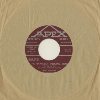 The Hawaiian Wedding Song / The House Of Bamboo