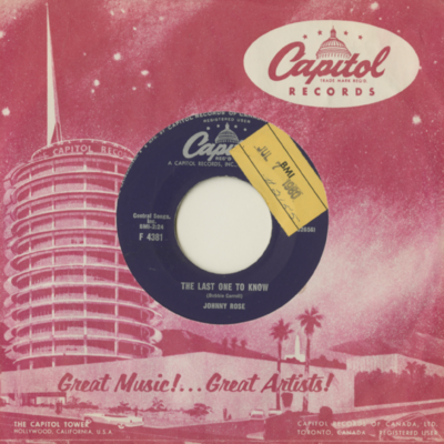 The Last One To Know / I Pray (1960)