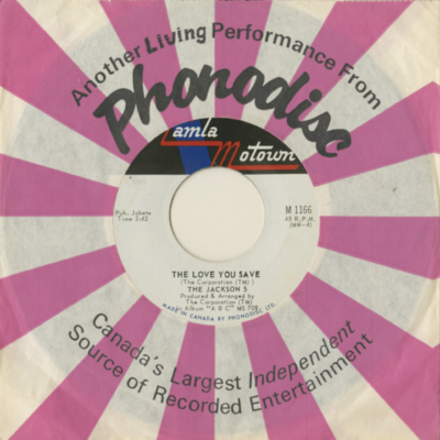 The Love You Save / I Found That Girl (1970)