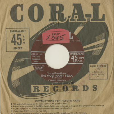 The Most Happy Fella / Without You