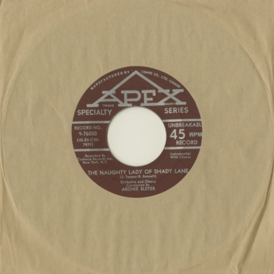 The Naughty Lady Of Shady Lane / While The Vesper Bells Were Ringing