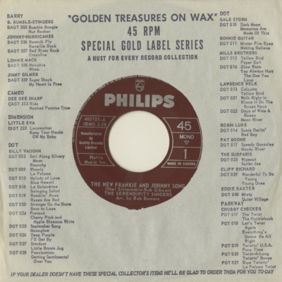 The New Frankie And Johnny Song / Down Where The Winds Blow