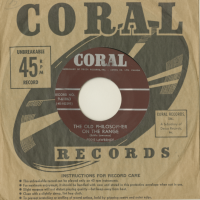 The Old Philosopher On The Range / Memories Of Louise (1957)