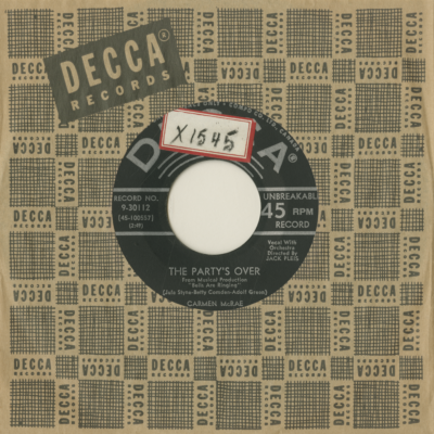 The Party's Over / I'm A Dreamer Aren't We All