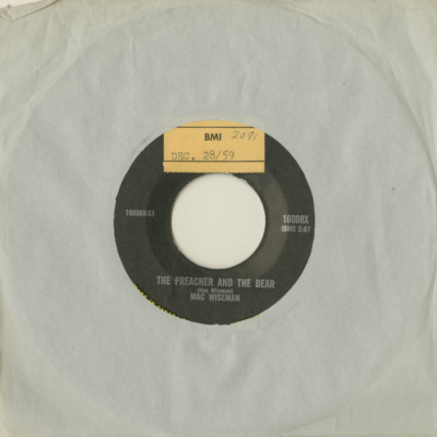 The Preacher And The Bear / When It's Lamp Lightin' Time In The Valley