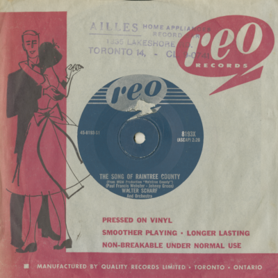 The Song Of Raintree Country / All The Way (1957)