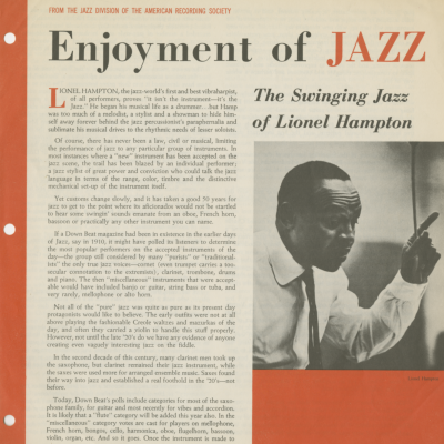 The Swinging Jazz Of Lionel Hampton