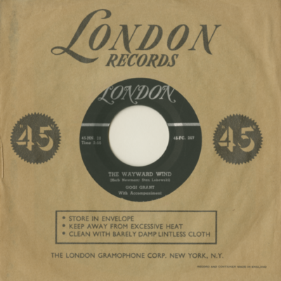 The Wayward Wind / No More Than Forever