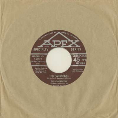 The Wedding / I Don't Know I Don't Care