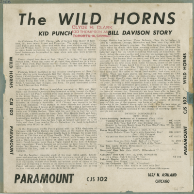 The Wild Horns Kid Punch Bill Davison Stpry