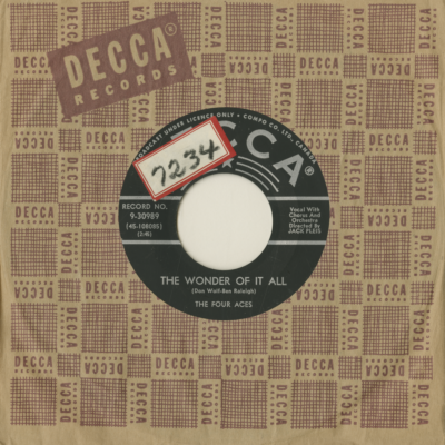 The Wonder Of It All / Waltzing Matilda