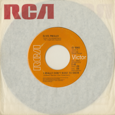 I Really Don't Want To Know / There Goes My Everything