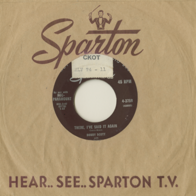 There, I've Said It Again / One Soda Two Straws (1957)
