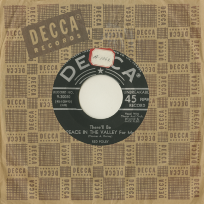 There'll Be Peace In The Valley For Me / A Servant