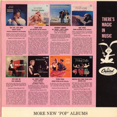 There's Magic In Music On Capitol More New Pop Albums (1957)