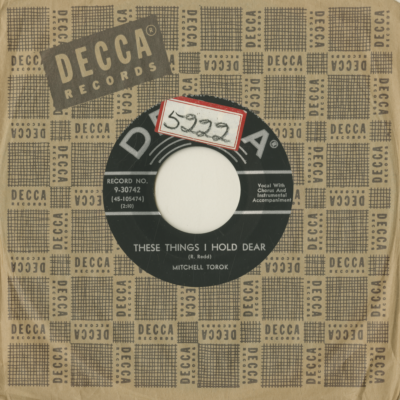 These Things I Hold Dear / A Date With A Teardrop