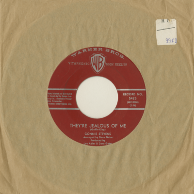 They're Jealous Of Me / A Girl Never Knows  (1964)