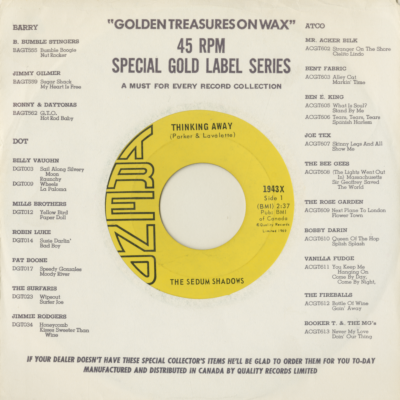 Thinking Away / Anatomy Of A Shadow (1969)