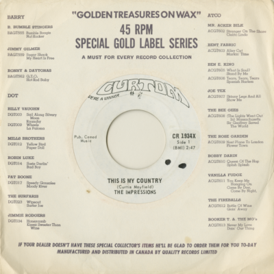 This Is My Country / My Woman's Love (1968)