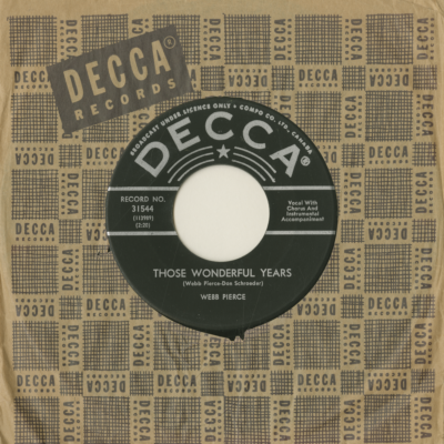 Those Wonderful Years / If The Back Door Could Talk