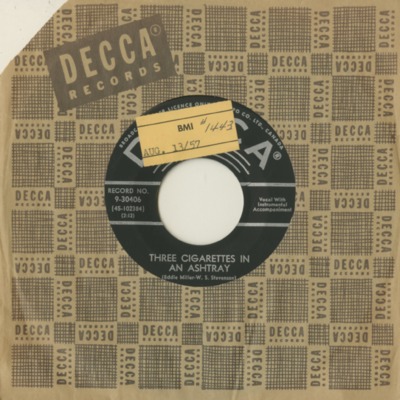 Three Cigarettes In The Ashtray / A Stranger In My Arms