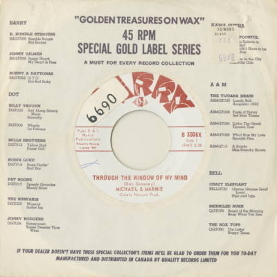 Through The Windows Of My Mind / Back Door (1969)