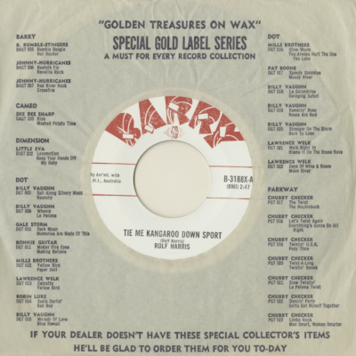 Tie Me Kangaroo Down Sport / Nick Teen & Al Hall