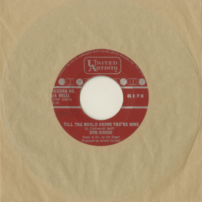 Till The World Knows You're Mine / Is There Room In Your Tomorrow