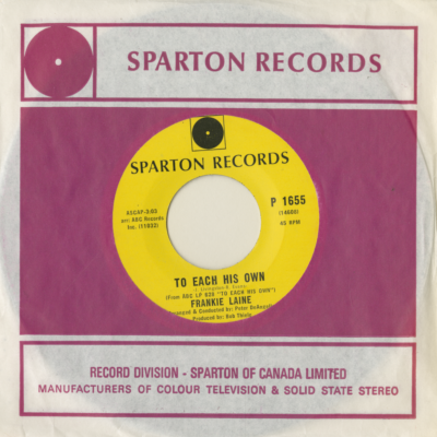 To Each His Own / I'm Happy To Hear You're Sorry