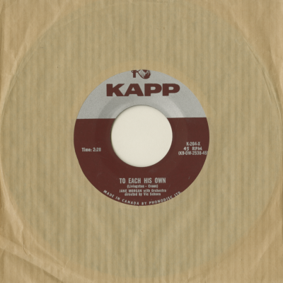 To Each His Own / Love Is Like Champagne