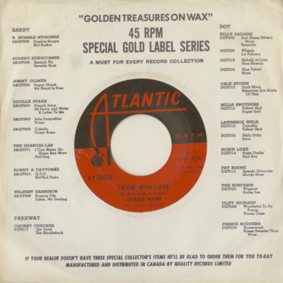 To Sir With Love / Hold Back Just A Little Bit Longer