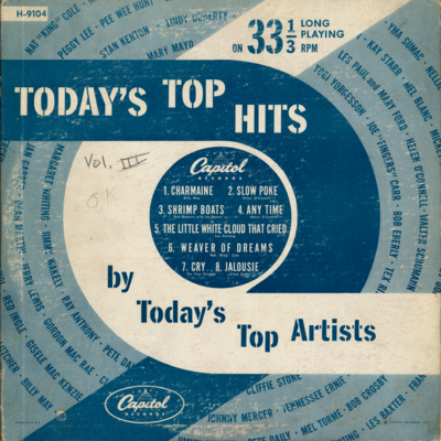 Today's Top Hits By Today's Top Artists (1952)