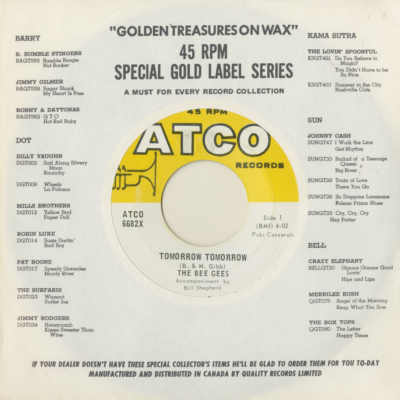 Tomorrow Tomorrow / Sun In My Morning