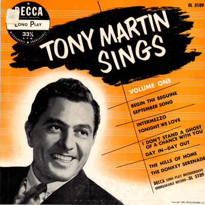 Tony Martin Sings