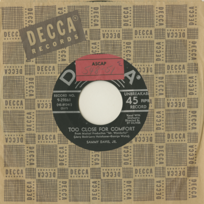 Too Close For Comfort / Jacques D'Irague