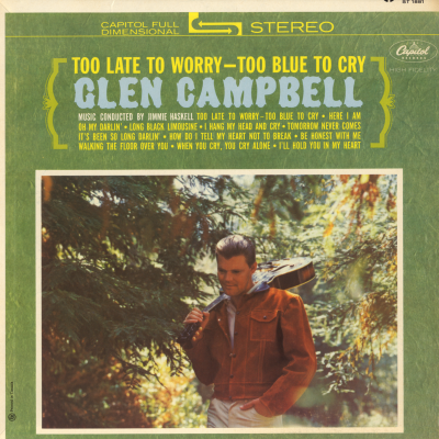 Too Late To Worry, Too Blue To Cry