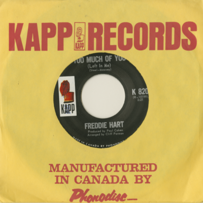 Too Much Of You / I'll Hold You In My Heart