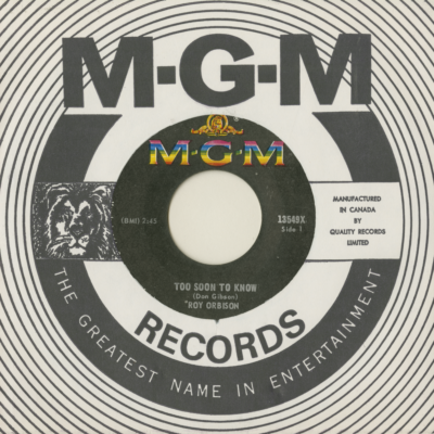 Too Soon To Know / You'll Never Be Sixteen Again